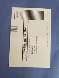 "Join the Club" Sunsoft Super Nintendo SNES Tarjeta de Registro Inserto SOLO - Imagen 1 de 2