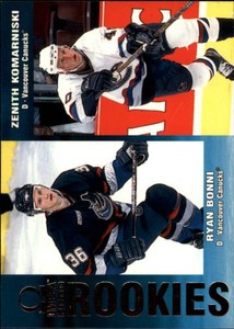 1999-00 Pacific Omega Canucks Hockey Card #238 R.Bonni Rookie/Z.Komarniski