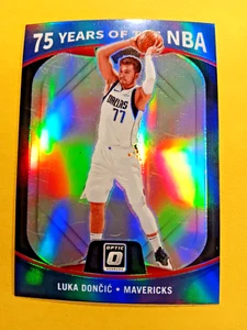 2021-22 Panini Donruss Optic #26 Luka Doncic 75 Years of the NBA Prizm - Picture 1 of 2