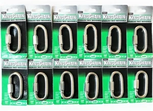 12 MIBRO KINGCHAIN 3/8" EDELSTAHL 316 SCHNELLGLIED HAKEN MARINE BOOT 1800LBS - Bild 1 von 2