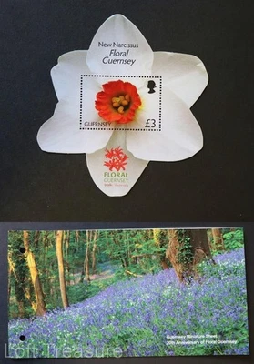 Guernsey Stamps "Floral Guernsey-20th Anniversary" £3 M/S Presentation Pack 2012 - Image 1 of 4
