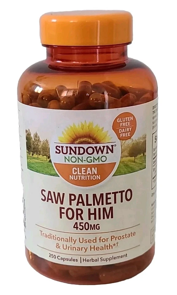 Sundown Saw Palmetto for Him 450mg 250 ct validade 26/03 - Imagem 1 de 4