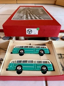 Erstklassige Eheim Trolleybus Packung Nr. 102 Türkis Spur 00 / H0 mit Zubehör - Bild 1 von 21