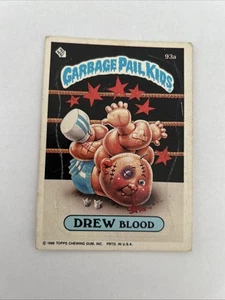 1986 Topps Garbage Pail Kids Series 3 #93a Drew Blood Card - Picture 1 of 2