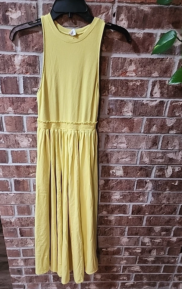 Anthropologie Daily Practice Jump High Maxi Dress XS Yellow - Image 1 of 4