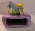 Disney Fairies Tinker Bell Battery Operated 4” LED Alarm Clock with Snooze Works