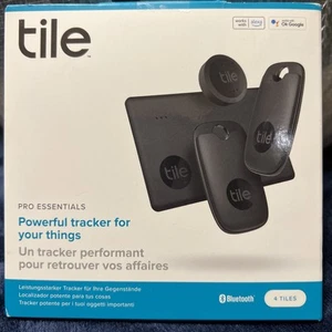 Rastreador Bluetooth Universal Tile Mate 2022 Essentials, Negro, Paquete de 4 - Imagen 1 de 2