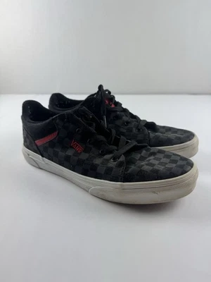 Vans "Off The Wall" Rojo, Gris y Negro Cuadros Juvenil Talla 7 Foto 1 de 4