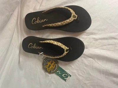 Sandalias para mujer COBIAN blancas celestiales trenzadas chanclas NUEVAS talla 7 (NUEVAS) Foto 1 de 4