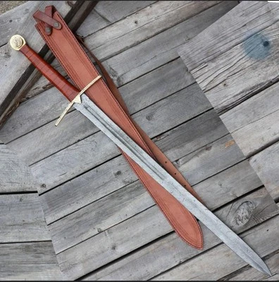 Fully Hand Forged Viking Sword Damascus steel Sharp Battle Ready Medieval Sword - Image 1 of 4