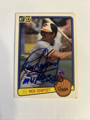Autographed 1983 Donruss - Rick Dempsey. Signed And Inscribed World Series MVP - Image 1 of 2