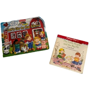 Vintage Fisher Price Little People Bücher Lets Go To The Farm The Big Fib Menge 2 - Bild 1 von 8
