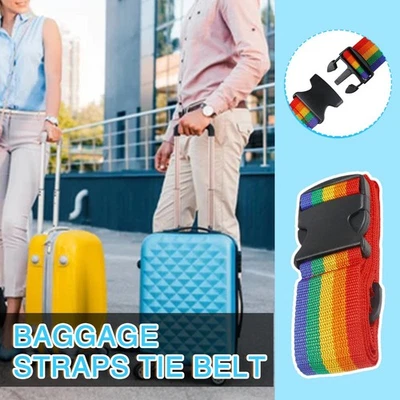 Strong Extra Safety Travel Suitcase Luggage Baggage Straps Belt W0T2 Tie U7J2 - Image 1 of 4
