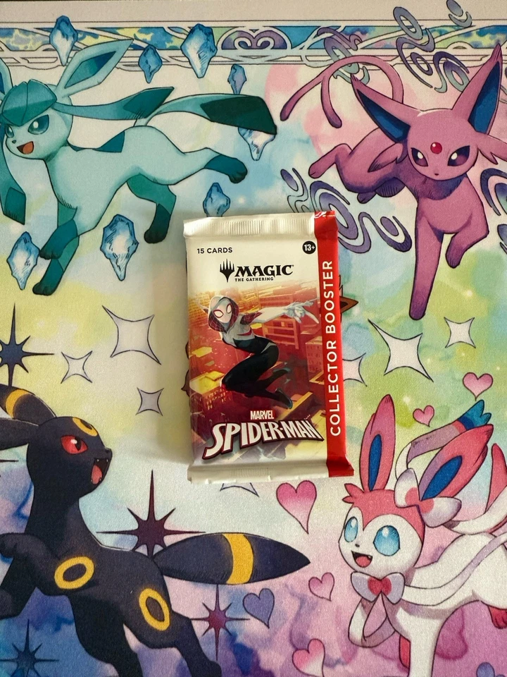 1 件 Magic The Gathering 万智牌漫威蜘蛛侠收藏家补充包密封 — 第 1/1 张图片