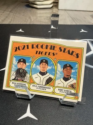 2021 Topps Heritage - Rookie Stars Beau Burrows, Kyle Funkhouser, Rony Garcia... - Image 1 of 2