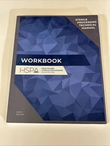 Sterile Processing Technical Manual WORKBOOK HSPA CRCST 9th Edition (CLEAN TEXT) - Picture 1 of 9