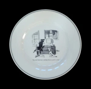 Steiner The New Yorker 7,75" Teller "Im Internet weiß niemand, dass du ein Hund bist" - Bild 1 von 4