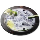Round Mouse Mat Gin & Tonic Drink Cocktail Party Lime #52897