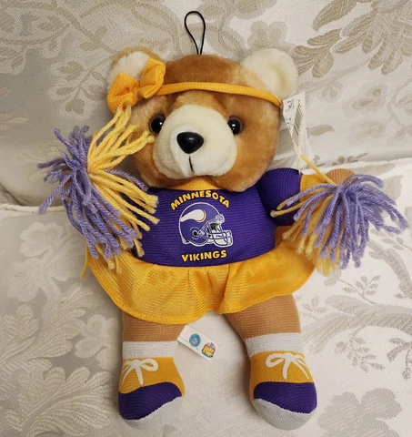 Minnesota Vikings Cheerleader Stuffed Bear 1999 Cover