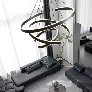 Modern chandelier Modern LED Chandelier black rings chandelier,3rings chandelier - Picture 1 of 6
