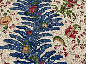 BRUNSCHWIG & FILS STOFF 'RIVIERE PRINT - BLAU' 6 METER 100% BAUMWOLLE - Bild 1 von 11