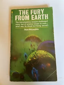 The Fury From Earth (Good) T2542 Dean McLaughlin 1971 Science Fiction - Imagen 1 de 6