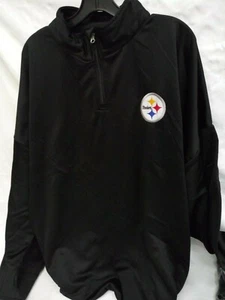 Profile Big & Tall NFL Team 1/4Zip Birdseye Poly Shirt Pittsburgh Steelers 2XT - Bild 1 von 1