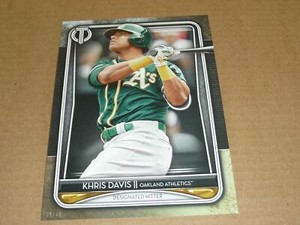 2020 Topps Tribute OVERSIZED JUMBO 5 X 7 03/49 KHRIS DAVIS ATHLETICS #8