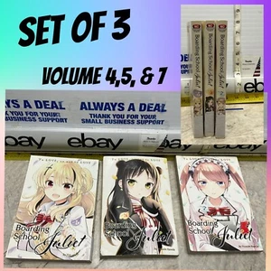 LIBRO DE CÓMICS KODANSHA BOARDING SCHOOL JULIETA VOLUMEN 4,5 Y 7 MANGA INGLÉS ANIME - Imagen 1 de 10