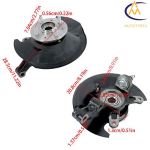 Conjunto de buje y cojinete de rueda delantera del lado del conductor para Honda Civic 698-495 - Imagen 1 de 14