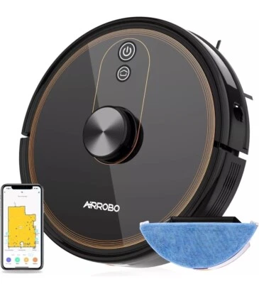AIRROBO T9 Robot Vacuum and Mop Combo, Robotic Vacuum with Lidar Navigation - Image 1 of 4