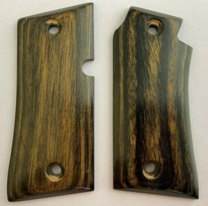 Colt Mustang Wood Grips Silverblack Smooth .380 ACP - Altamont Co - Picture 1 of 1