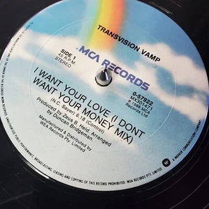 Transvision Vamp – I Want Your Love - 1988 super hit - 12" Single - Picture 1 of 2