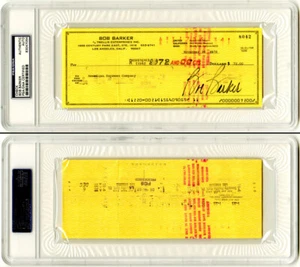 Bob Barker SIGNED Check HOST Price is Right PSA/DNA HANDSIGNIERT - Bild 1 von 1