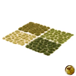 Gamers Grass Tufts Set Green Meadow Set (4-6mm) Wild Terrain Diorama Miniatures - Picture 1 of 5