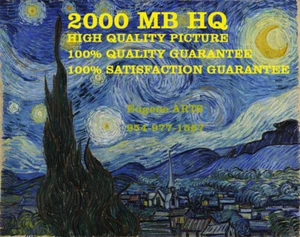 Vincent van Gogh. The Starry Night, Print on Canvas, Giclee Print, 2000 MB HQ - Picture 1 of 4