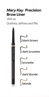 Mary Kay Precision Brow Liner ~ Black Brown ~ Smear, Smudge, & Fade Proof! - Image 1 of 2
