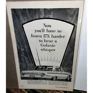 1962 Ford Galaxie Print Ad vintage 60s - Picture 1 of 1