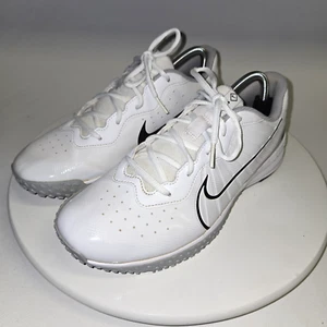 Nike Alpha Huarache Varsity 4 Turf Mens 9.5 White Baseball Shoes DJ6518-100 - Picture 1 of 15