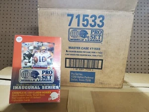 (20) 1991 Pro Set World League Football Sets WLAF Jason Garrett Partial Case - Picture 1 of 4