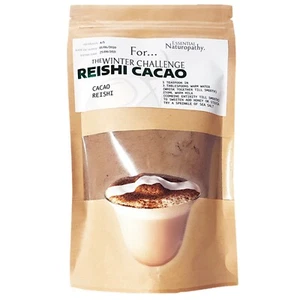 REISHI MUSHROOM CACAO POWDER - HEALTHY HOT CHOCOLATE - Raw Organic Cacao - Peru - Bild 1 von 1