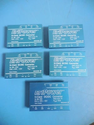 Ericsson Eripower PKC 4121 PI In-Card DC-DC Converter In: 36-72V Out: +12V, -12V - Image 1 of 4