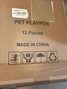 Playpen Recinzione Gatti Gabbia per Cani Fai da Te Pannello Plastica Personalizzabile Interno Nuovo - Foto 1 di 3