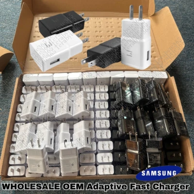 Venta al por mayor Cargador de pared USB rápido adaptable a granel Adaptador de corriente de bloque de EE. UU. para Samsung Foto 1 de 4