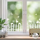 Schwindelentenfenster Sichtschutzaufkleber - Dekozaun Blumenfenster Klebeaufkleber