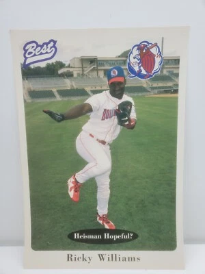 Mejor foto de fanático de béisbol de ligas menores Ricky William 1999 NFL MLB Bollweevils Foto 1 de 2