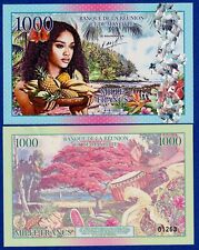 Reunion and Mayotte, 1000 Francs (2021) Private Issue Fantasy Polymer Note