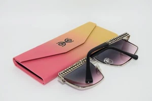 Plegable Lectura Gafas de Sol Naranja Carcasa Dura Magnético Caja Monedero - Imagen 1 de 10