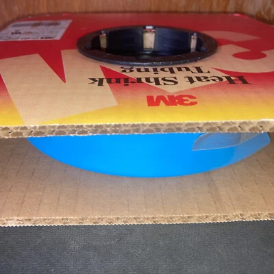 "Tubo termorretráctil azul 3M FP301 3/4"", relación de contracción 2:1 carrete de 50 pies" Foto 1 de 3