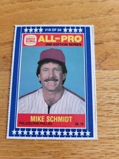 1987 Burger King MSA All-Pro 2nd Series #18 Mike Schmidt Phillies ,EX